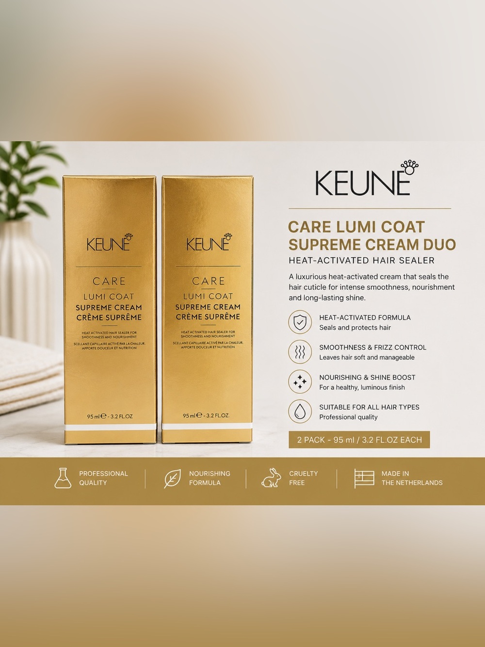 Care Lumi Coat Supreme Cream Hair Treatment - Gold